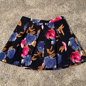 floral high waisted short mini skirt size 26
